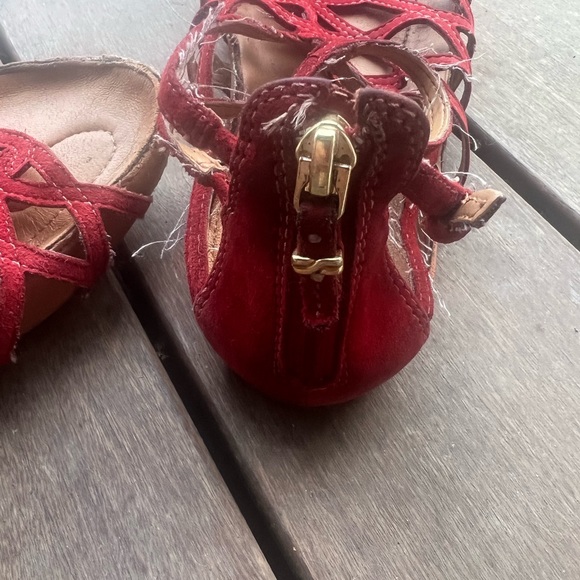 Red boho sandals - Picture 3 of 5